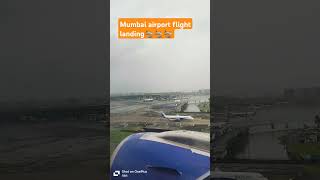 Mumbai airport flight landing 🛬🛬🛬 youtubeshorts indigo rajarajakrrr [upl. by Burta]