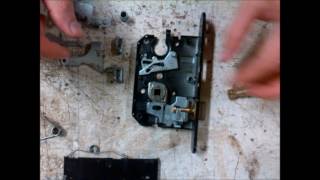 Reconstructing a door lock mechanism [upl. by Netsyrk410]