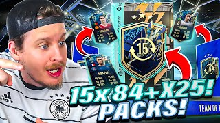 INSANE 15X 84 x25 TOTS Swaps Packs FIFA 22 Ultimate Team [upl. by Georgi]