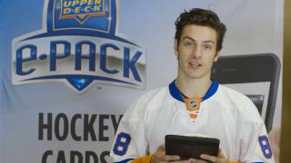 Mathew Barzal of the New York Islanders checks out Upper Deck NHL ePack [upl. by Arod]