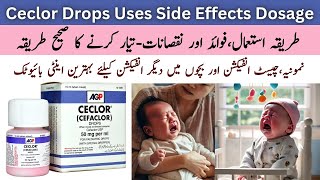 Ceclor Drops Uses In Urdu  Ceclor Drops For Babies [upl. by Xanthe]