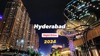 Hyderabad Night View Redefined  Ultra MODERN CITY INDIA  2024  Hitech City [upl. by Oicul774]