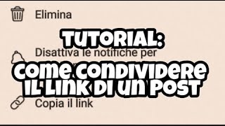 Come condividere un link Facebook [upl. by Norty]