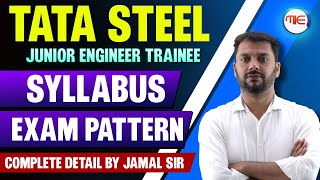 Tata Steel Jet Syllabus 2024  Steel Junior Engineer Trainee Exam Pattern  by Jamal Sir [upl. by Emsmus]