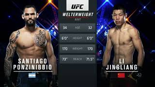 UFC on ABC 1 Ponzinibbio vs Jingliang Full Fight Highlights [upl. by Aihsyn]