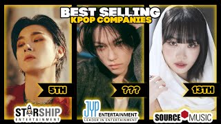 TOP 40 KPOP COMPANIES THAT SOLD THE MOST ALBUMS IN 2023 [upl. by Garey]