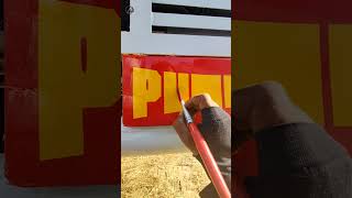 PUSHPA 🔥 name logo writing on truck art truck pushpa new [upl. by Settera303]