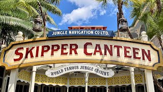 Inside The Skipper Canteen Explore this Jungle Cruise Themed Restaurant in Magic Kingdom [upl. by Aniratak545]