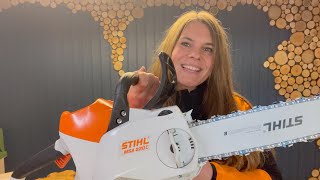 STIHL msa 220c chainsaw maintenance [upl. by Skippy]