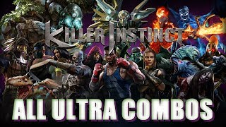 Killer Instinct All Ultra Combos Season 1 2 and 3 Plus Bonus Characters [upl. by Lose31]