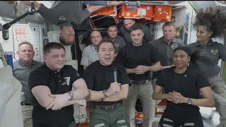 NASA’s SpaceX Crew8 Farewell Remarks [upl. by Aivyls]