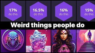 Probability Comparison Weird things people do [upl. by Lrub376]