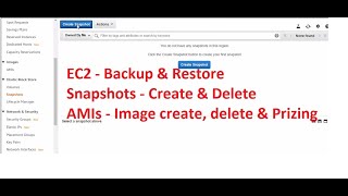 EC2 Backup and Restore [upl. by Salakcin]