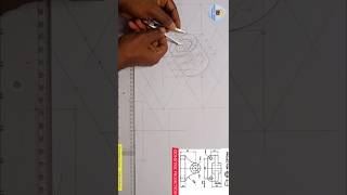 Isometric circles curves and arcs in 3  dimension views of a machine cast iron block with tangency [upl. by Waki]