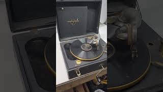 Antique Portable Gramophone record player [upl. by Enihpesoj330]