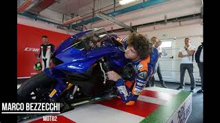 Marco Bezzecchi a Misano con Dainese VR46 e Moto Trainer Simulatore moto [upl. by Donnie]