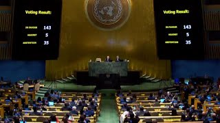 Assemblea Generale Onu condanna Russia per referendum annessioni [upl. by Calen16]