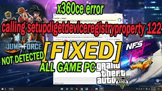 how to fix usb gamepad not detected x360ce error calling setupdigetdeviceregistryproperty 122 [upl. by Jaenicke]