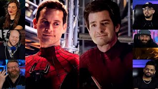 Return of Tobey Maguire and Andrew Garfield  No Way Home  Reaction Mashup  spiderman [upl. by Atinoj]