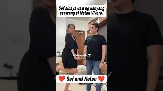 WOW SEF CADAYONA SINAYAWAN NG KANYANG ASAWANG SI NELAN VIVERO❤️ sefcadayona nelanvivero shorts [upl. by Duleba482]