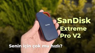 SanDisk Extreme Pro V2 Taşınabilir SSD İncelemesi  Işık Hızında Veri Transferi [upl. by Auof]