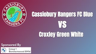 Cassiobury Rangers Blues vs Croxley Green Youth [upl. by Aimik]