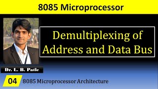 Demultiplexing of Data and Address Bus of 8085  What is the use of ALE pin of 8085 [upl. by Amadis138]