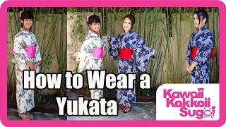 How to Wear a Yukata Simple HD [upl. by Ayetal]