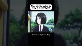 This girl is going to buy a motorcycleanime animecomicdub animeedit [upl. by Novaelc]