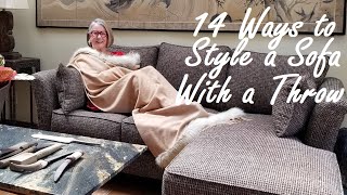 How to Style a Sofa With a Throw  14 not just 11 Creative Ways [upl. by Macdougall]