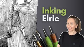 How to Render Elric of Melniboné in Pen and Ink [upl. by Eendyc]