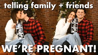 telling family and friends were pregnant  pregnancy announcement ♡ [upl. by Cowles]