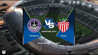 Mazatlan vs Necaxa ● Liga Mx 2024 ● Gameplay Pes 2021 [upl. by Philcox]