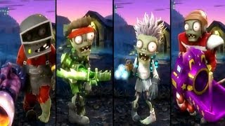 Plants vs Zombies Garden Warfare  All Zombies Unlocked  All Characters [upl. by Ware]