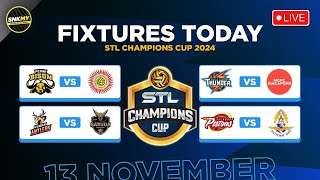 🟡 STL CHAMPIONS CUP 2024 Jadual Perlawanan Fasa Kumpulan Hari ini  13 November 2024 [upl. by Assertal100]