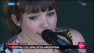 Oh Wonder  Lifetimes Lollapalooza Argentina 2018 [upl. by Selig]