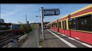 Berlin Warschauer Straße während Bauarbeiten  SBahn Berlin mit BR 481  485  PKP Intercity uvm [upl. by Eckardt]