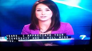 Erica Collura Saying Fairwell To Her Viewers At Whio TV Channel 7 2013 [upl. by Pickens]