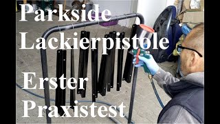 Erster Praxistest Parkside Lackierpistole PDFP 500 C3 HVLP [upl. by Candis88]