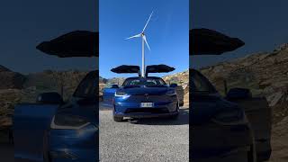 Tesla Model X powered by the wind [upl. by Walke]