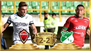 Patriotas 2 2 Deportivo Cali ⭐ LIGA DIMAYOR BETPLAY  COLOMBIA RADIO  CC BY 30 [upl. by Aneba]