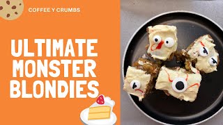 Monster Blondies The Ultimate Halloween Blonde Brownie Delight [upl. by Chace]