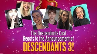 Cast Reactions 🙌 😍  Descendants 3 [upl. by Fronnia]