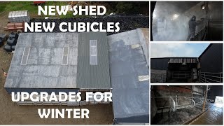 NEW SHED  NEW CUBICLES  UPGRADES FOR WINTER [upl. by Hortense]