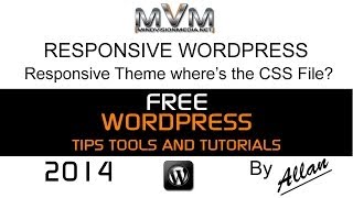 WordPress Responsive Theme  Wheres the CSS File [upl. by Boony973]
