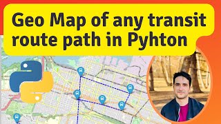 Interactive Route Line Map in Python using folium [upl. by Hnacogn]