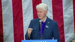 Former President Bill Clinton campaigns for Harris in Muskegon Heights [upl. by Blaire]