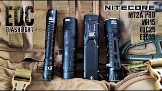 Топовые EDC фонари Nitecore MT2AproMH15EDC 35EDC25CorcoranALEDC Flashlight [upl. by Saref]