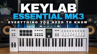 Arturias NEW Keylab Essential mk3 MIDI Keyboard  Everything you need to know [upl. by Zzaj]