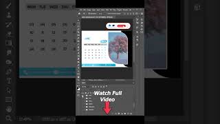 2024 Desk Calendar Design in Photoshop shorts youtubeshorts shortvideo [upl. by Animor]